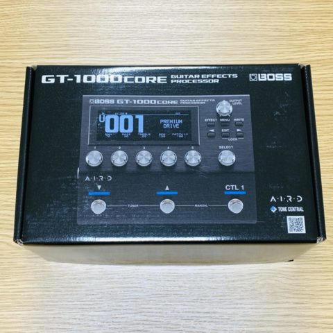 レビュー】BOSSの最新マルチエフェクター「GT-1000 CORE」を購入しま